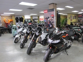 motorcycle showroom