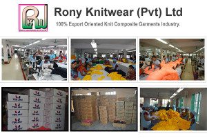 Rony Knitwear (PVT) Ltd - Knitting, Dyeing, Garments and Printing.