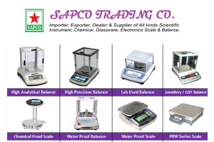 Sapco Trading Company : all kinds scientific instruments, chemical, glassware, electronic scale and balance.