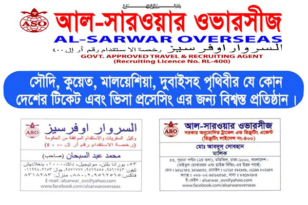 Al Sarwar Overseas Manpower Recruiting agency