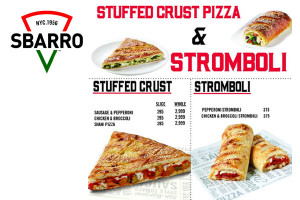 Sbarro Stuffed Crust Pizza & Stromboli